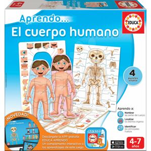 Náučné hry Učíme sa Naše telo Educa 4 puzzle po španielsky od 4-7 rokov
