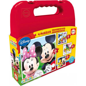 Detské puzzle Mickey Mouse Educa progresívne 25-20-16-12 dielov 16505
