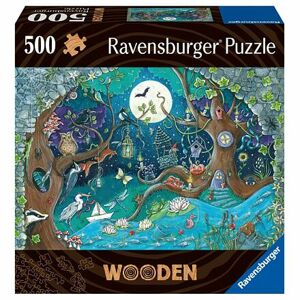 Ravensburger Drevené puzzle Čarovný les 500 dielikov