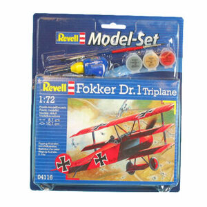 Revell ModelSet lietadlo 64116 - FOKKER DR.1Triplane (1:72)