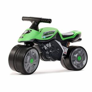 FALK Baby Moto Team Bud Racing s tichými gumovými kolesami - zelená
