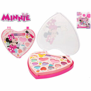 Mikro Minnie sada krásy s očnými tieňmi a leskami na pery v tvare srdca na karte
