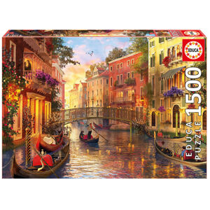 Educa puzzle Genuine Sunset in Venice 1500 dielov 17124