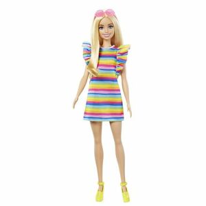 Mattel Barbie MODELKA - PRÚŽKOVANÉ ŠATY S VOLÁNOM