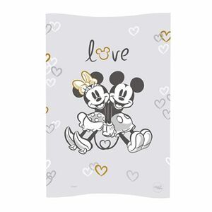 CEBA Podložka prebaľovacia mäkká COSY (50x70) Disney Minnie & Mickey Grey
