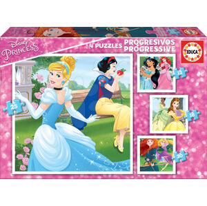 Educa detské progresívne puzzle Disney Princezné 17166