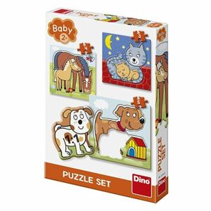 Dino ZVIERATKÁ 3-5 baby Puzzle set