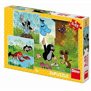 Dino KRTKO A NOHAVICE 3x55 Puzzle