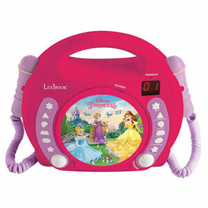 Lexibook Prenosný CD prehrávač Disney Princess s 2 mikrofónmi