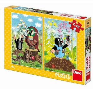 Dino Krtko na čistinke 2X48 Puzzle