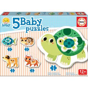 Educa puzzle pre najmenších Baby 5 - zvieratká s korytnačkou 17573