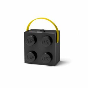 LEGO box s rukoväťou - čierna