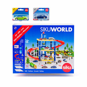 SIKU World - Garáž s 2 autami