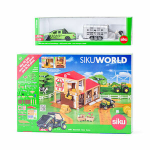 SIKU World - farma s autom na prepravu dobytka