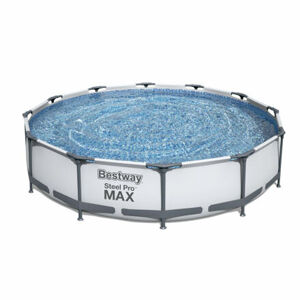 Bestway Nadzemný bazén okrúhly Steel Pro MAX, kartušová filtrácia, priemer 3,66 m, výška 76 cm