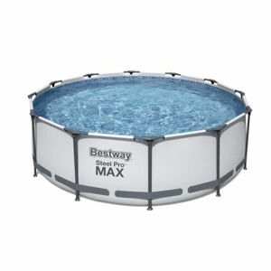 Bestway Nadzemný bazén okrúhly Steel Pro MAX, kartušová filtrácia, schodíky, priemer 3,66m, výška 1m