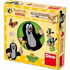 Dino KRTKO 4 Drevené kocky