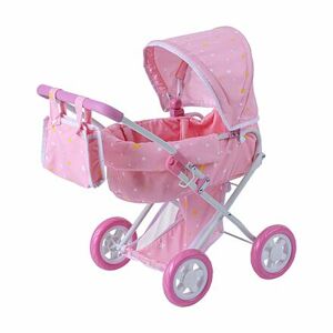 Teamson Olivia's Little World - Kočík pre bábiky - ružový s hviezdičkami