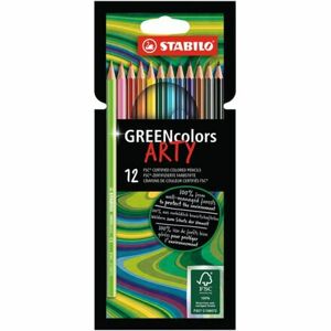Stabilo Pastelky GREENColors ARTY 12 farieb