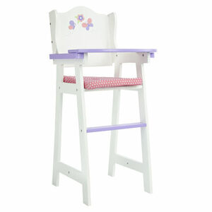 Teamson Olivia's Little World - biela jedálenská stolička pre bábiky