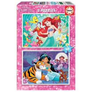 Puzzle Ariel a Jasmin Educa 2x48 dielov od 5 rokov
