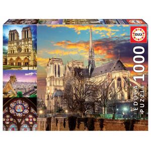 Puzzle Notre Dame Collage Educa 1000 dielov a Fix lepidlo od 11 rokov