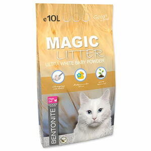 Mačkolit MAGIC LITTER Bentonite Ultra White Baby Powder 10 l