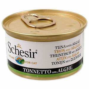Konzerva SCHESIR Cat tuniak + morská riasa v želé 85 g
