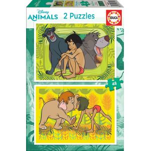 Puzzle The Jungle Book Disney Educa 2x48 dielov od 4 rokov