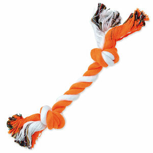 Uzol DOG FANTASY bavlnený oranžovo-biely 2 knôty 25 cm 1 ks