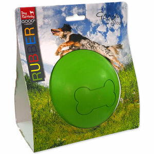 Hračka DOG FANTASY lopta gumová hádzacia zelená 12,5 cm 1 ks