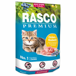 Granule RASCO Premium Kitten kuracie s čučoriedkou 400 g