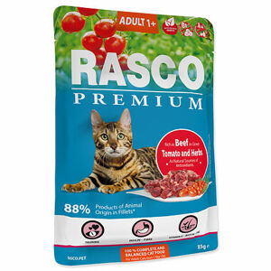 Kapsička RASCO Premium Adult hovädzie s paradajkami a bylinkami 85 g