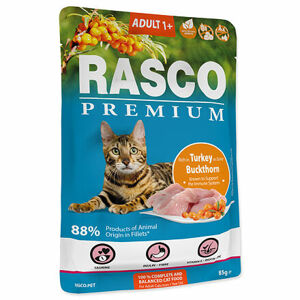 Kapsička RASCO Premium Adult morčacie s rakytníkom 85 g