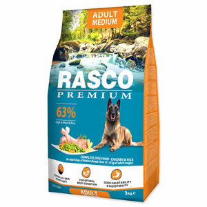 Granule RASCO Premium Adult Medium kura s ryžou 3 kg