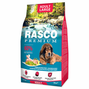 Granule RASCO Premium Adult Large kura s ryžou 3 kg