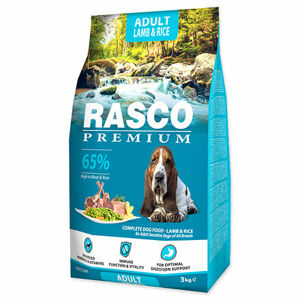 Granule RASCO Premium Adult jahňa s ryžou 3 kg