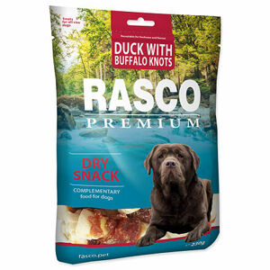 Pochúťka RASCO Premium byvolí uzly s kačacím mäsom 5 cm 230 g