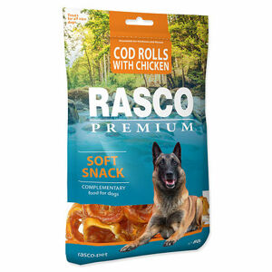 Pochúťka RASCO Premium tresčie rolky obalené kuracím mäsom 80 g