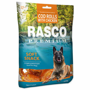 Pochúťka RASCO Premium tresčie rolky obalené kuracím mäsom 230 g