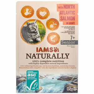Kapsička IAMS Naturally Senior losos v omáčke 85 g