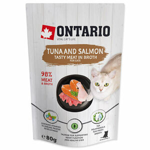 Kapsička ONTARIO tuniak a losos vo vývare 80 g