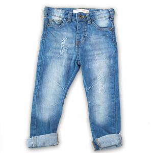 Nohavice chlapčenské džínsové s elastanom, Minoti, YAY 11, modrá - 86/92 | 18-24m