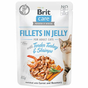 Kapsička BRIT Care Cat Pouch Tender Turkey & Shrimps in Jelly 85 g