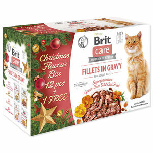 Brit Care Cat Vianočný multipack 12+1 1105 g