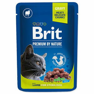 BRIT Premium Chunks with Lamb in Gravy pre sterilizované Cats 100 g