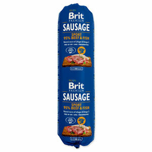 Saláma BRIT Premium Dog Sausage Sport – Beef & Fish 800 g
