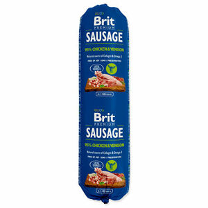 Saláma BRIT Premium Dog Sausage Chicken & Venison 800 g