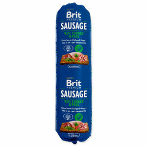 Saláma BRIT Premium Dog Sausage Turkey & Peas 800 g