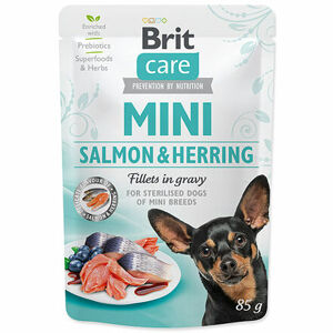 Kapsička BRIT Care Mini Salmon & Herring sterilised fillets in gravy 85 g